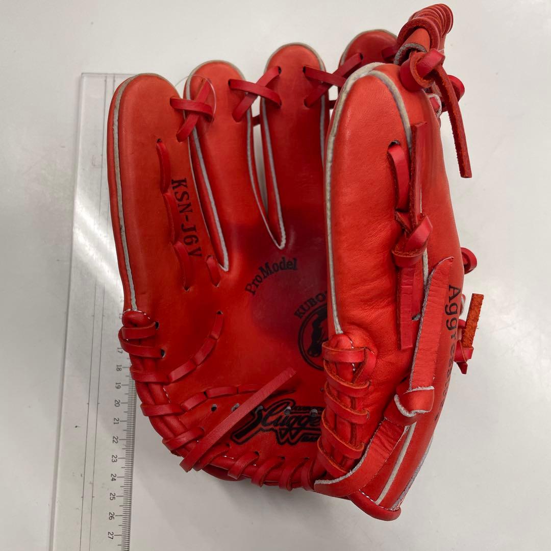 久保田スラッガー　ジュニア用軟式野球グローブ オレンジ 左投用