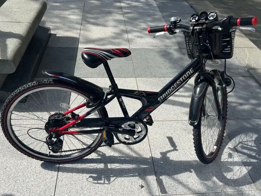 BRIDGESTONE EXJ46 外装6段　ブリヂストン　ブラック&レッド