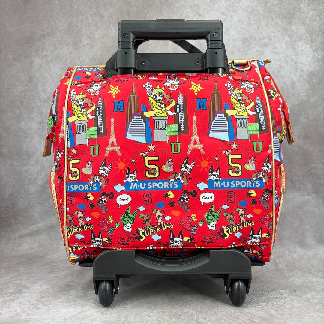 【未使用/タグ付き】エムユースポーツ キャリーバッグ カート ボストンバッグ 赤