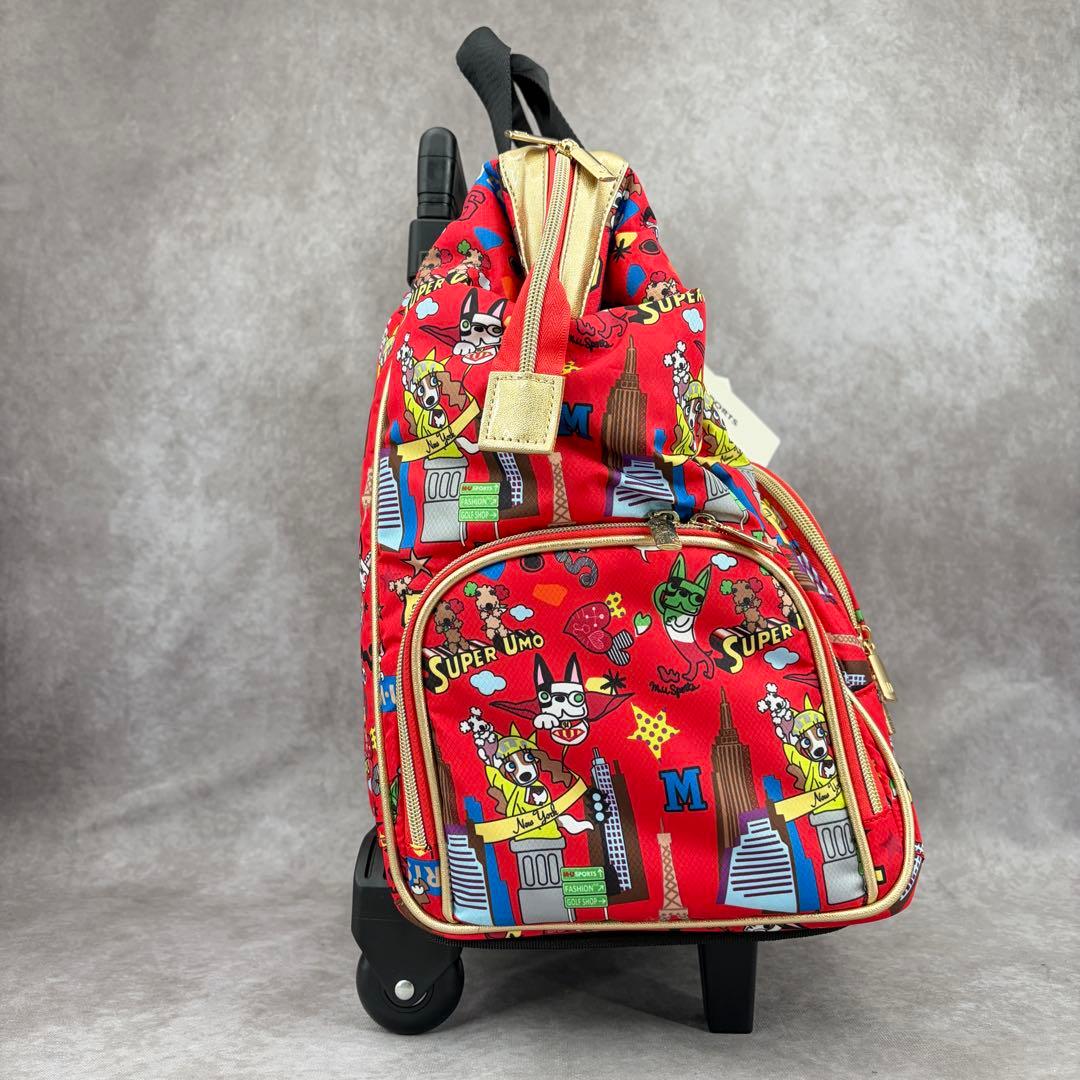 【未使用/タグ付き】エムユースポーツ キャリーバッグ カート ボストンバッグ 赤