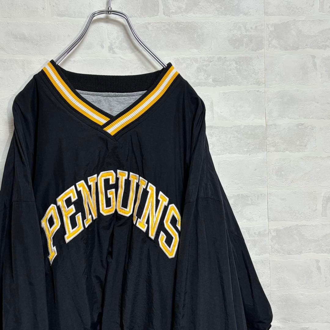 古着 スターター NHLピッツバーグ ペンギンズ ナイロンジャケット XL