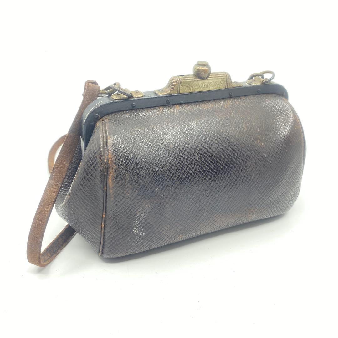 昭和レトロ 車掌バッグ がま口 ショルダー 鉄道