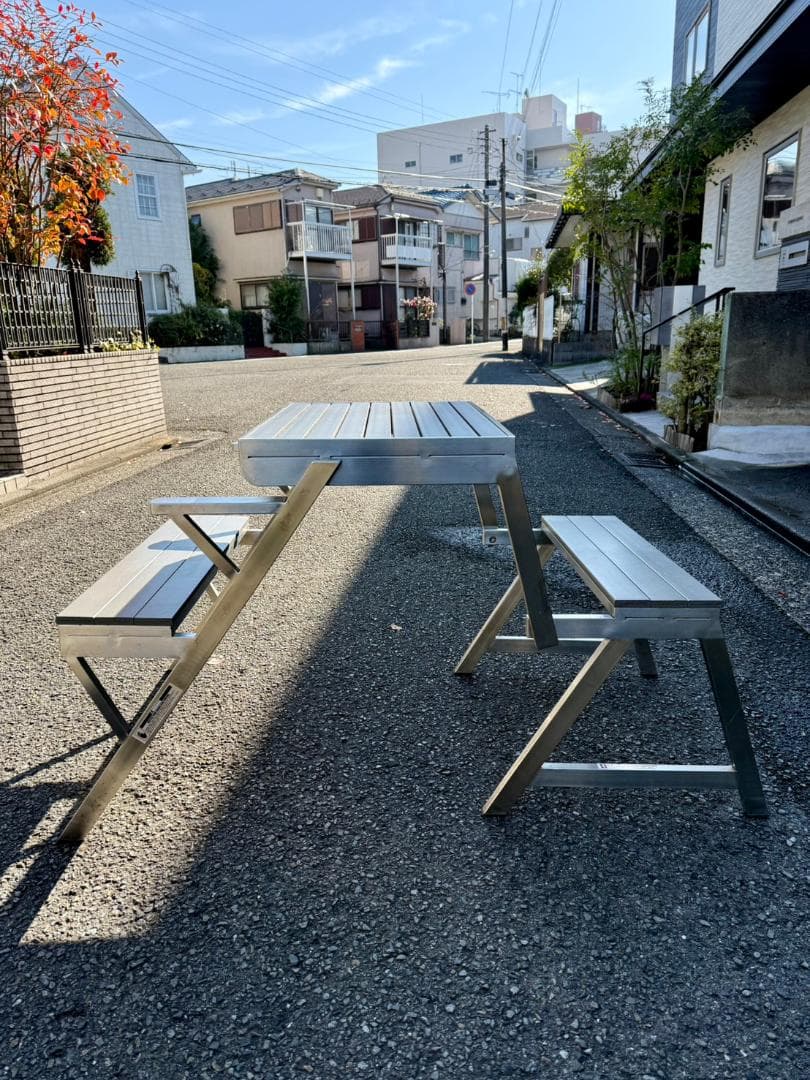 ダルトン ステンレステーブル&ベンチ 手渡し希望