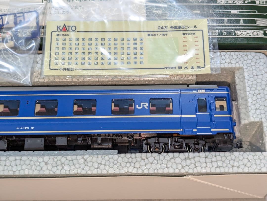 KATO　オハネフ２５ 増結用　寝台特急『北斗星』　【1-567】　HOゲージ