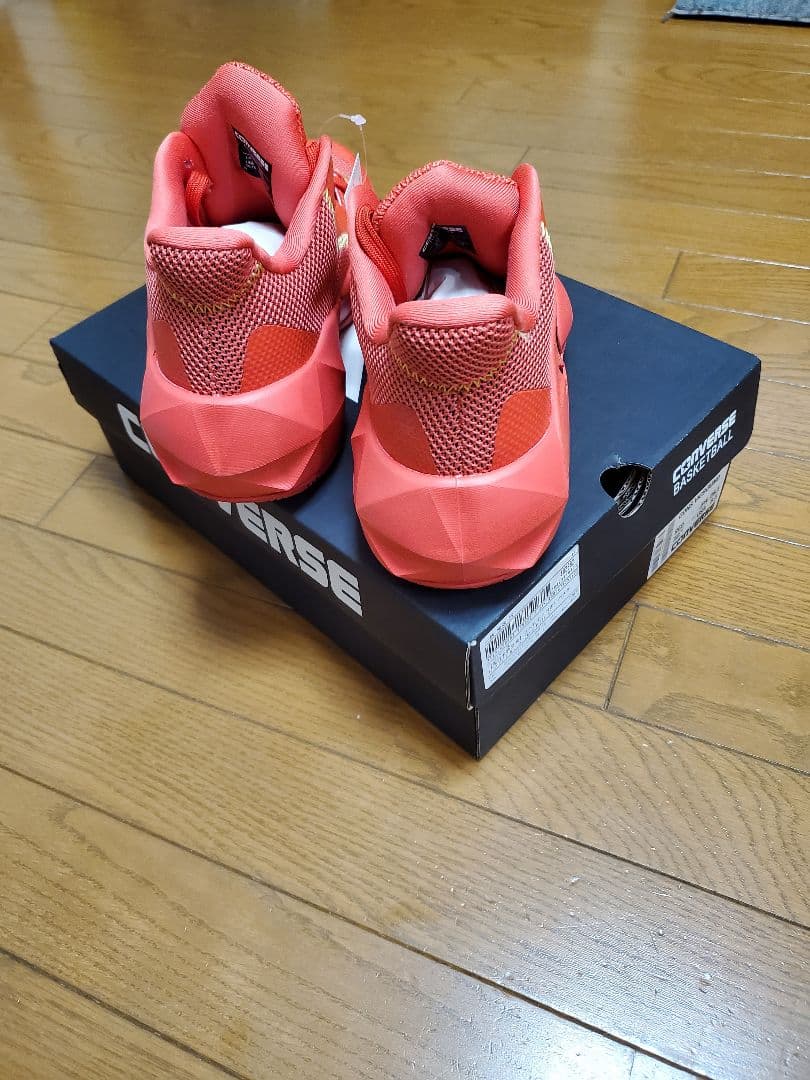 26.5cm コンバース バッシュ レッド 富樫勇樹 千葉ジェッツ　ポスター付き