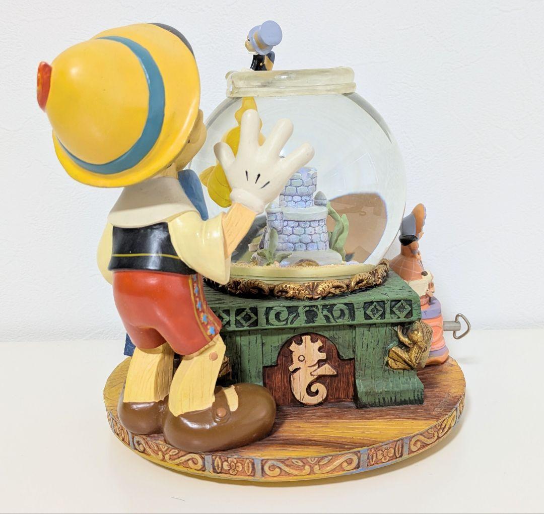 希少 ディズニー ピノキオ スノードーム オルゴール