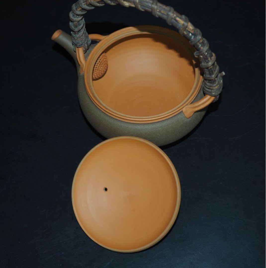 送料無料　甚秋陶苑　伝統工芸士　伊藤成ニ作　紅葉文彫り茶器　未使用品