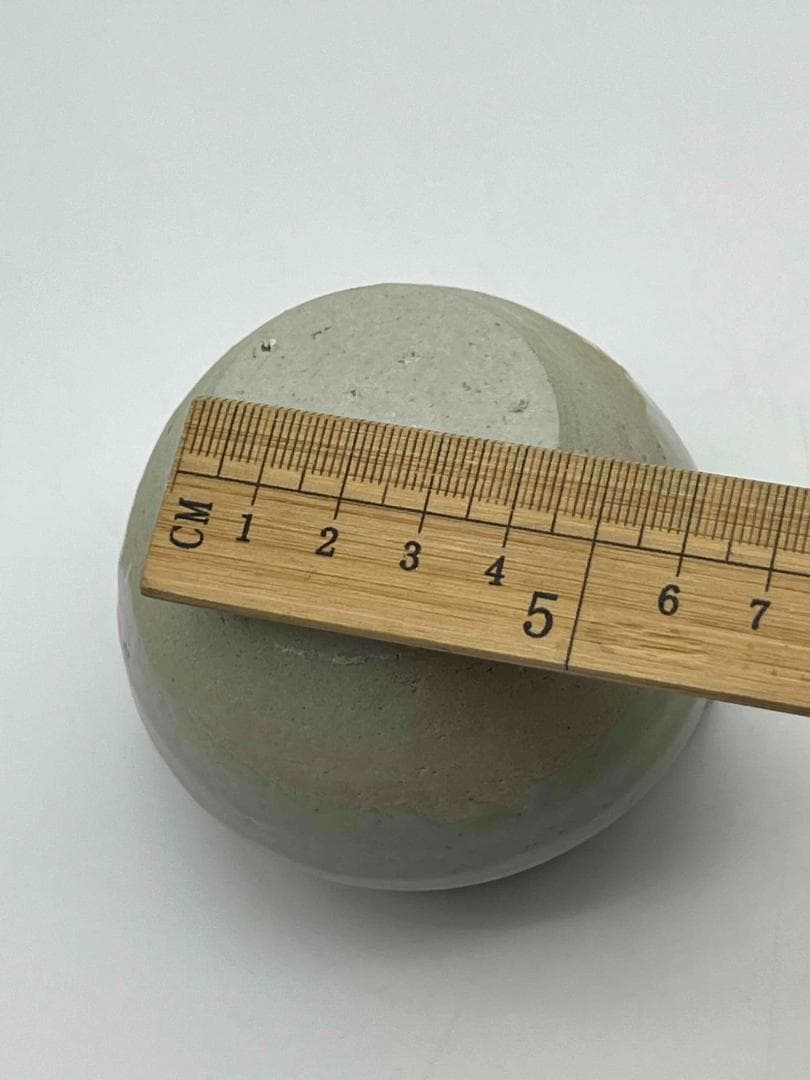 西晋時代 越州窯双糸小壺　茶入　茶道具　唐物　古物　時代物(F-101)