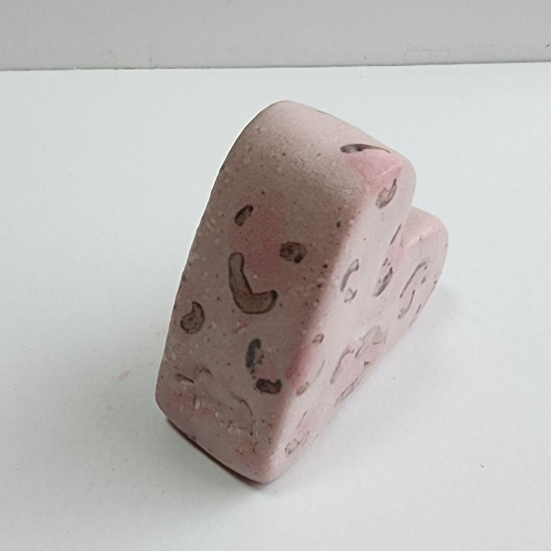 陶器 レオパード ピンクハート ヒョウ柄 インテリア アクアリウム 水槽飾り