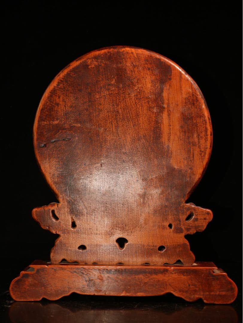 老黄楊木（ツゲ）彫刻「九龍戯珠」