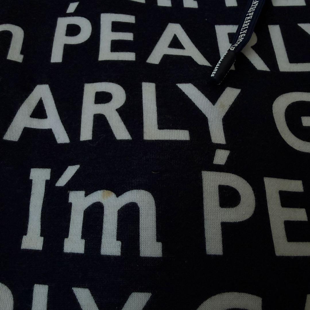 パーリーゲイツ　ジョガーパンツ　総柄　 XL〜XXL相当 紺　ネイビー　白　6