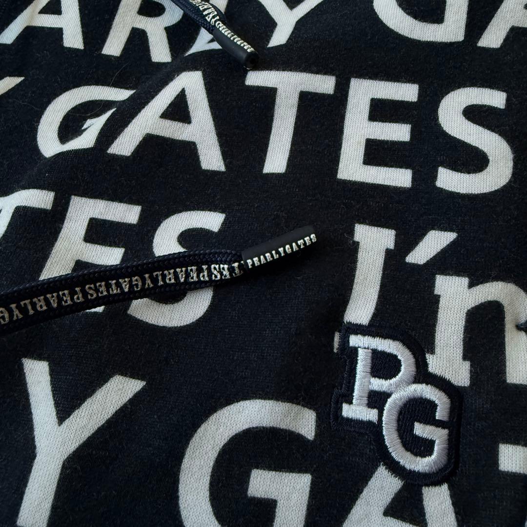 パーリーゲイツ　ジョガーパンツ　総柄　 XL〜XXL相当 紺　ネイビー　白　6