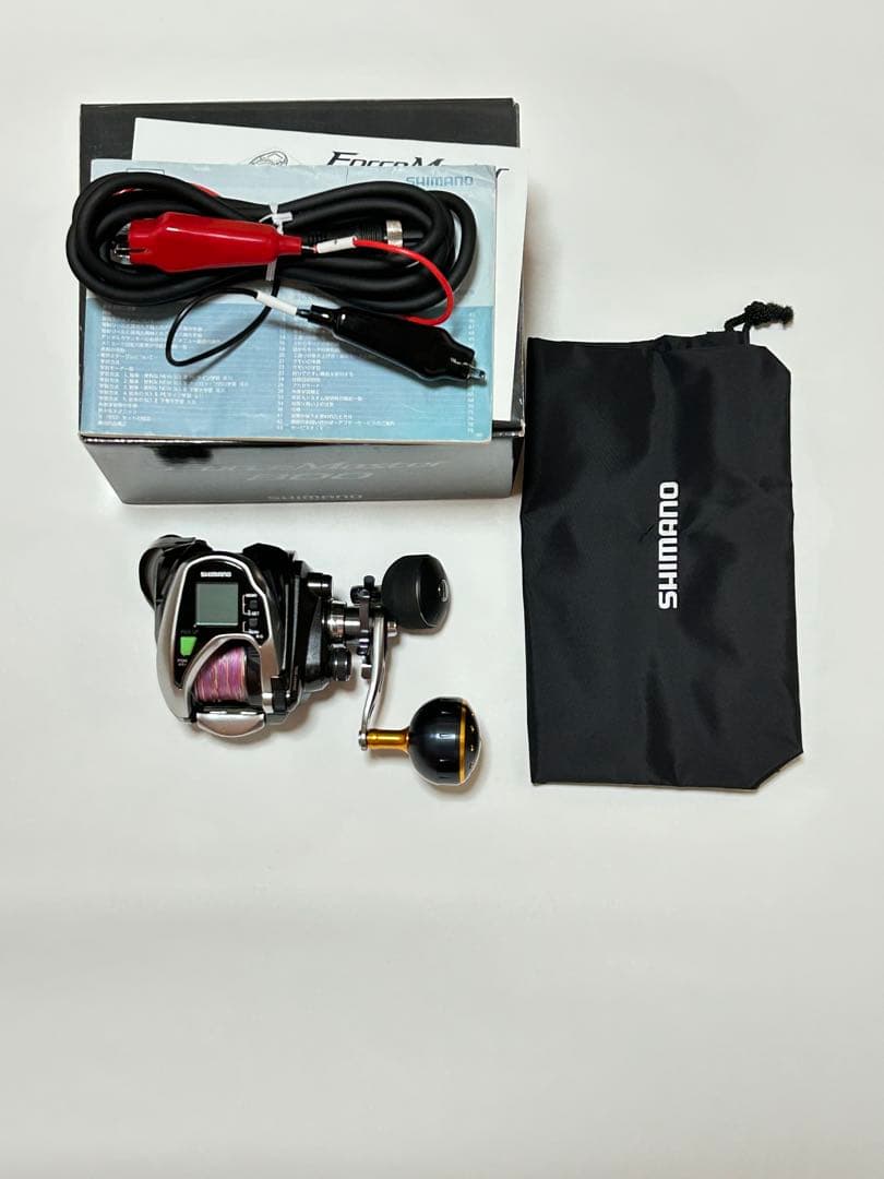 シマノ フォースマスター800 夢屋ハンドルノブ　巻上8.7㎞ 通電時間55時間