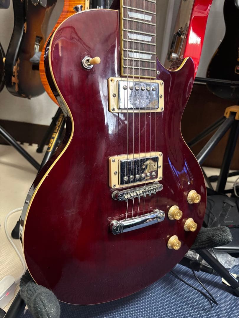 レスポールタイプ　ワインレッド
