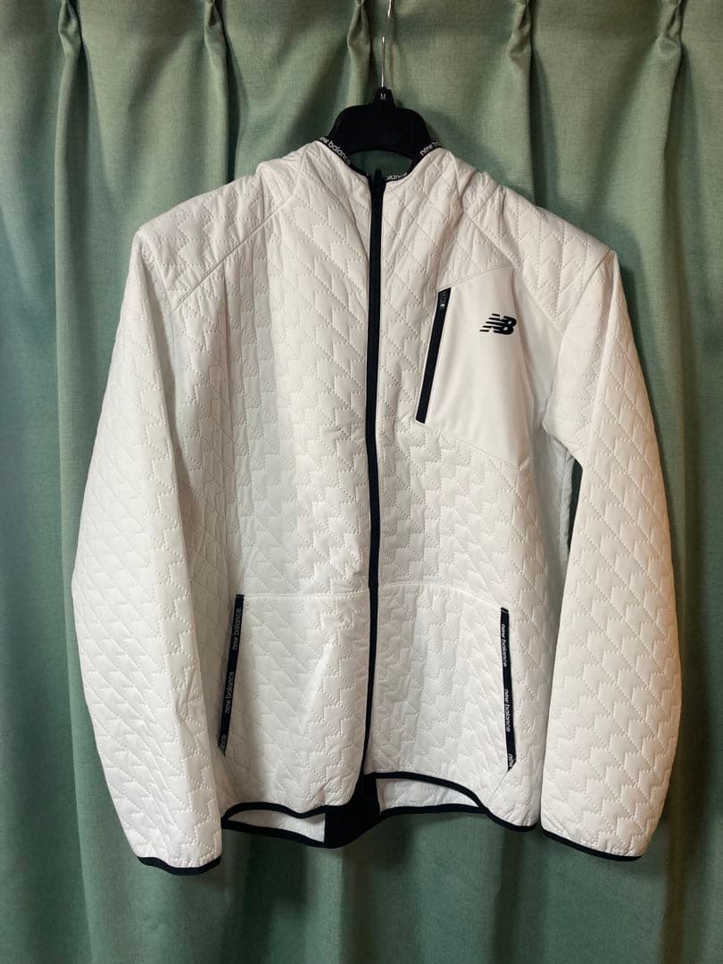 New Balance ホワイト　キルティング　ジャケット　サイズ6（XL）