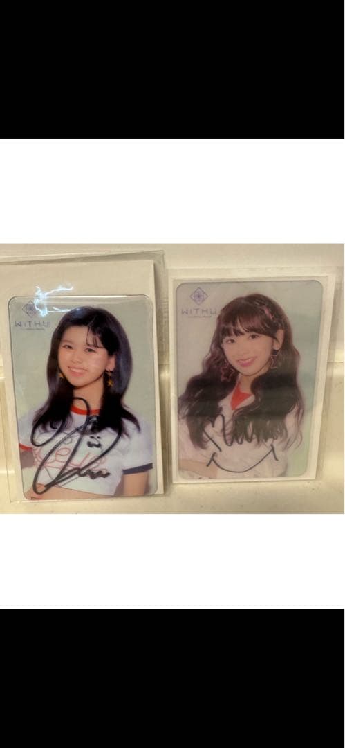 NIZIU 直筆サイン入りトレカ (リク、ミイヒ)