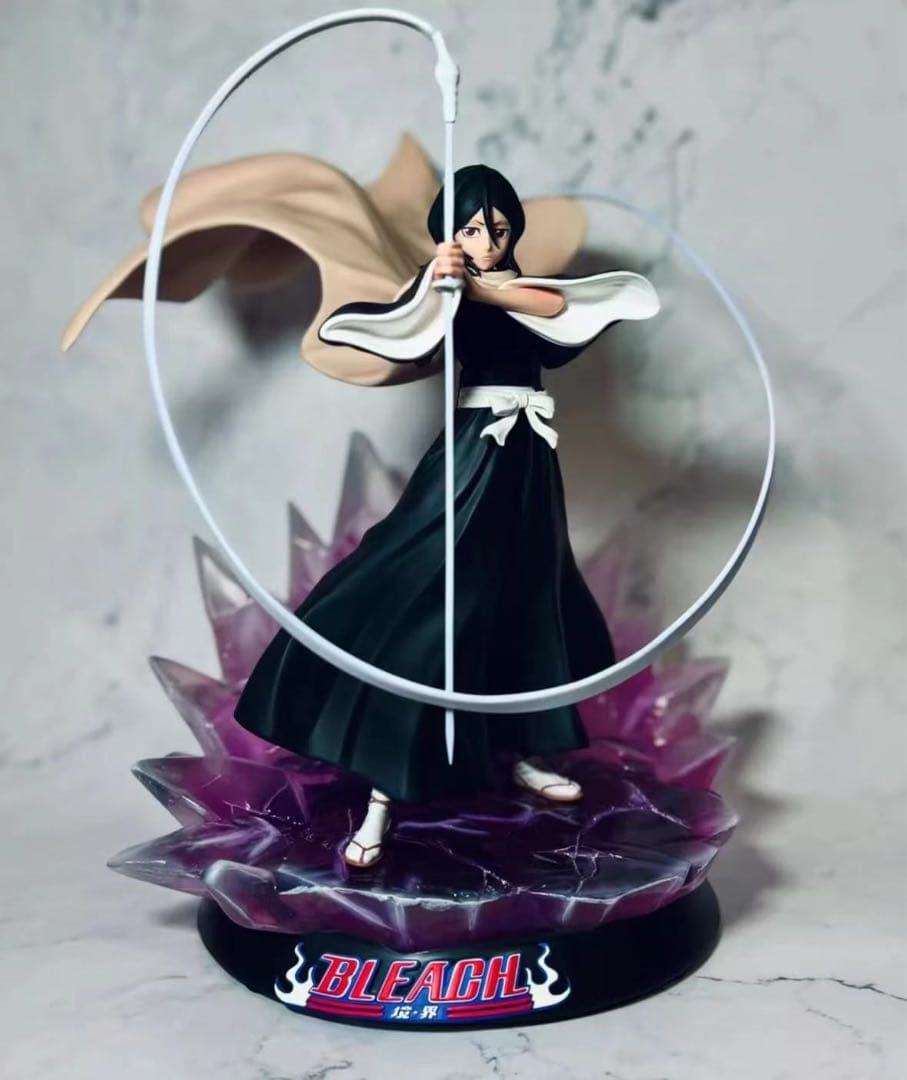 BLEACH 黒衣少年図 四楓院夜一 ガレージキット ガレキ スタチュー②