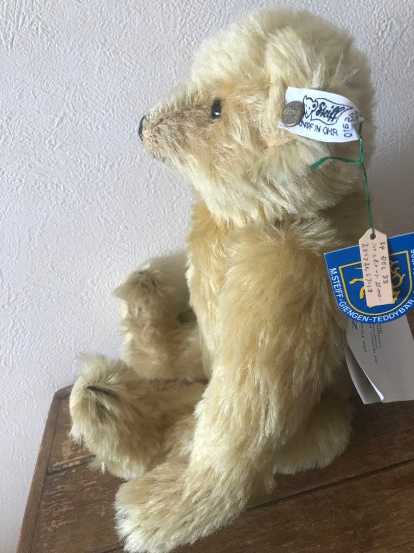 シュタイフ　１９０６年復刻盤　テディベア　ヴィンテージ ベア　白タグ黒文字