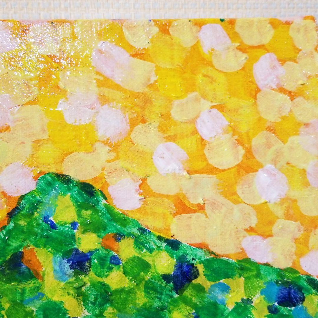 油絵　FUUTA確認　友だちの歌を聴く犬