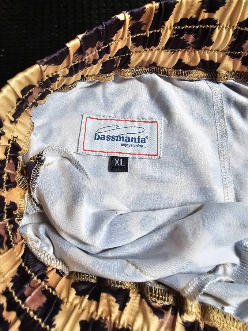 BASSMANIA バスマニア ヒョウ柄 フィッシングスーツ(上下セット)XL