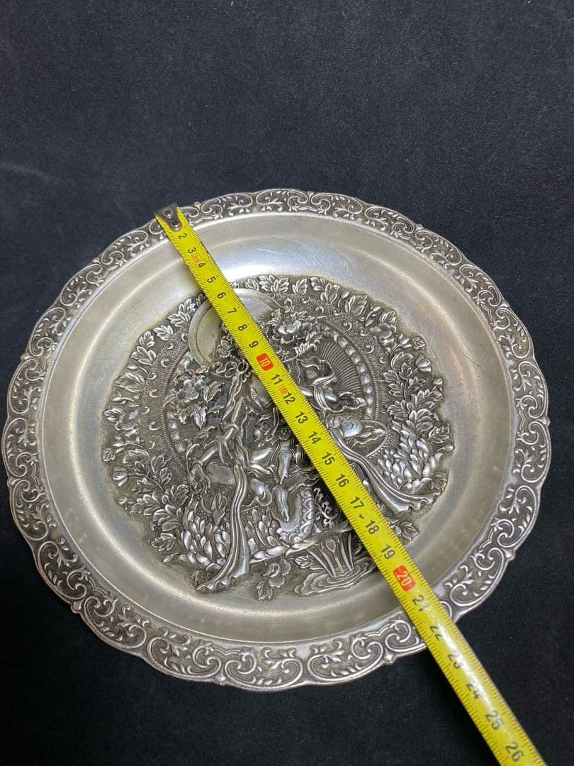 銅 細工 銅盤 観音盤 装飾品 工芸品 美術品 置物