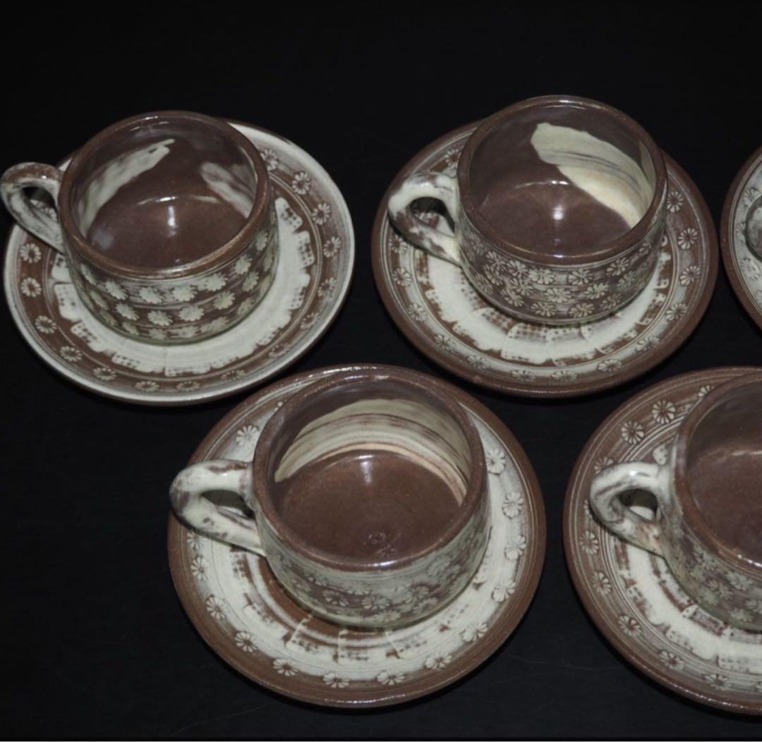 送料無料　三島　カップアンドソーサー5客　未使用