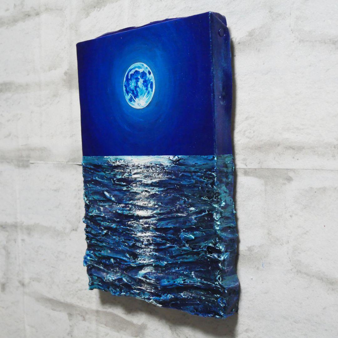 油絵 油彩 油彩画 絵 絵画 SM号【スーパーブルームーン 】