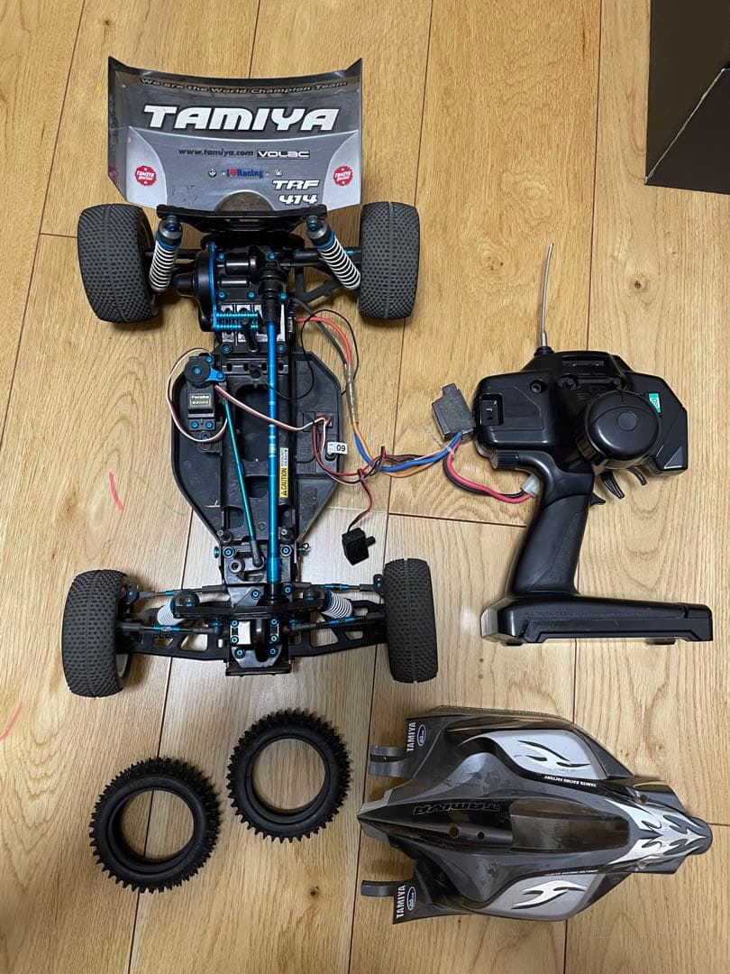 タミヤ DF-03 キーンホーク　ブルーアルミパーツ改造 プロポセット