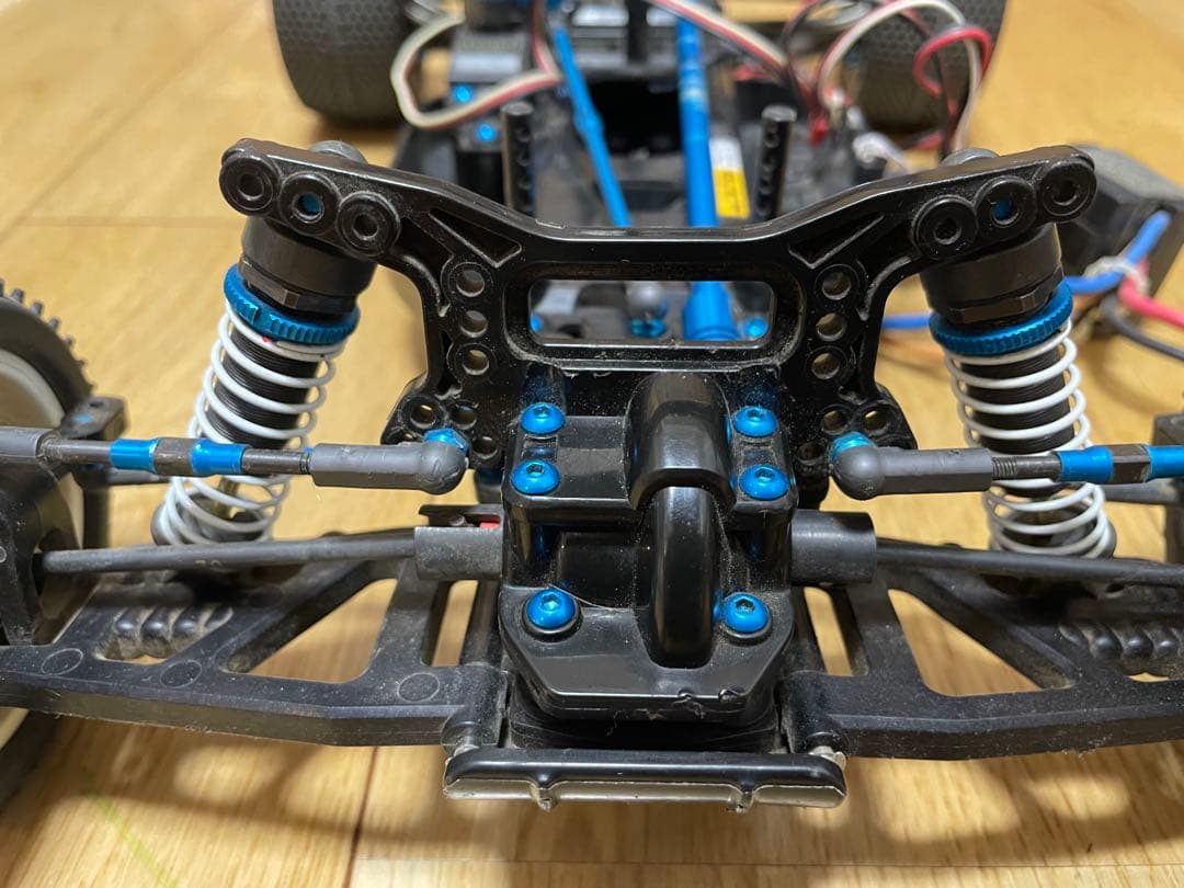 タミヤ DF-03 キーンホーク　ブルーアルミパーツ改造 プロポセット