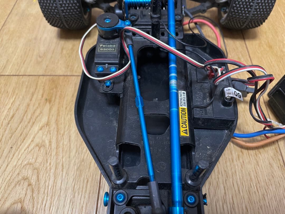 タミヤ DF-03 キーンホーク　ブルーアルミパーツ改造 プロポセット