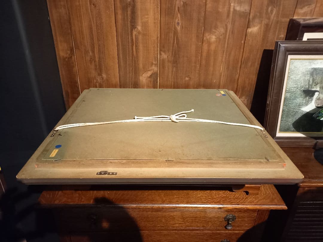 大和修治　野の花　油彩　キャンバス　額装 現代洋画精鋭選抜金賞　サイン入