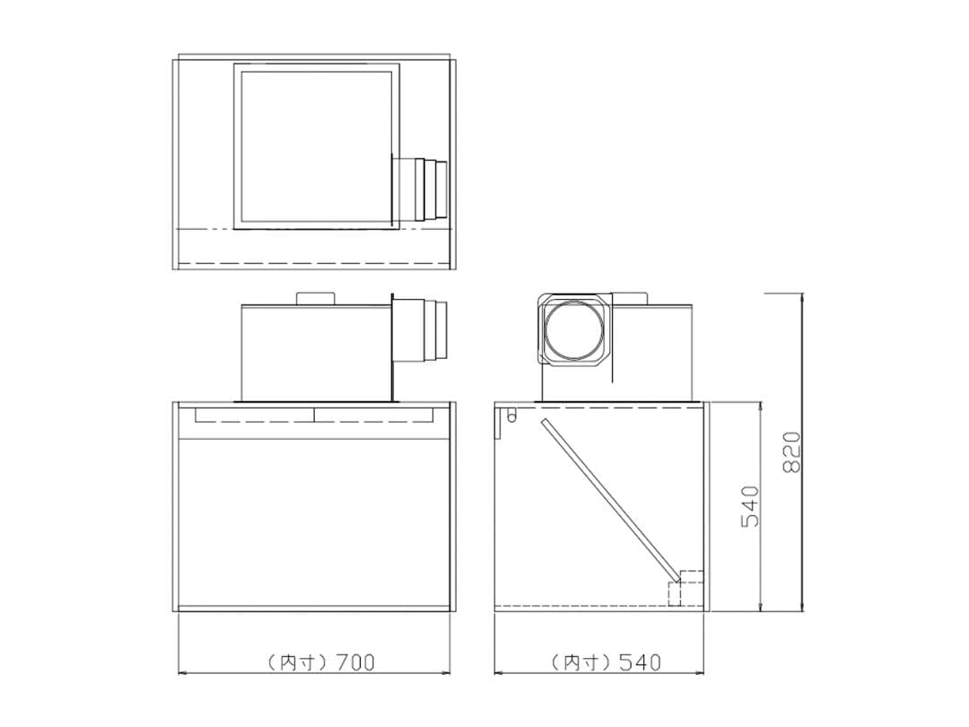 【送料無料・匿名配送】635m3/h 塗装ブース 静音シロッコファン