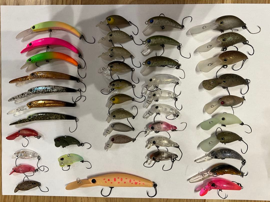 エリアトラウト引退セット　ミノー・プラグルアー54個