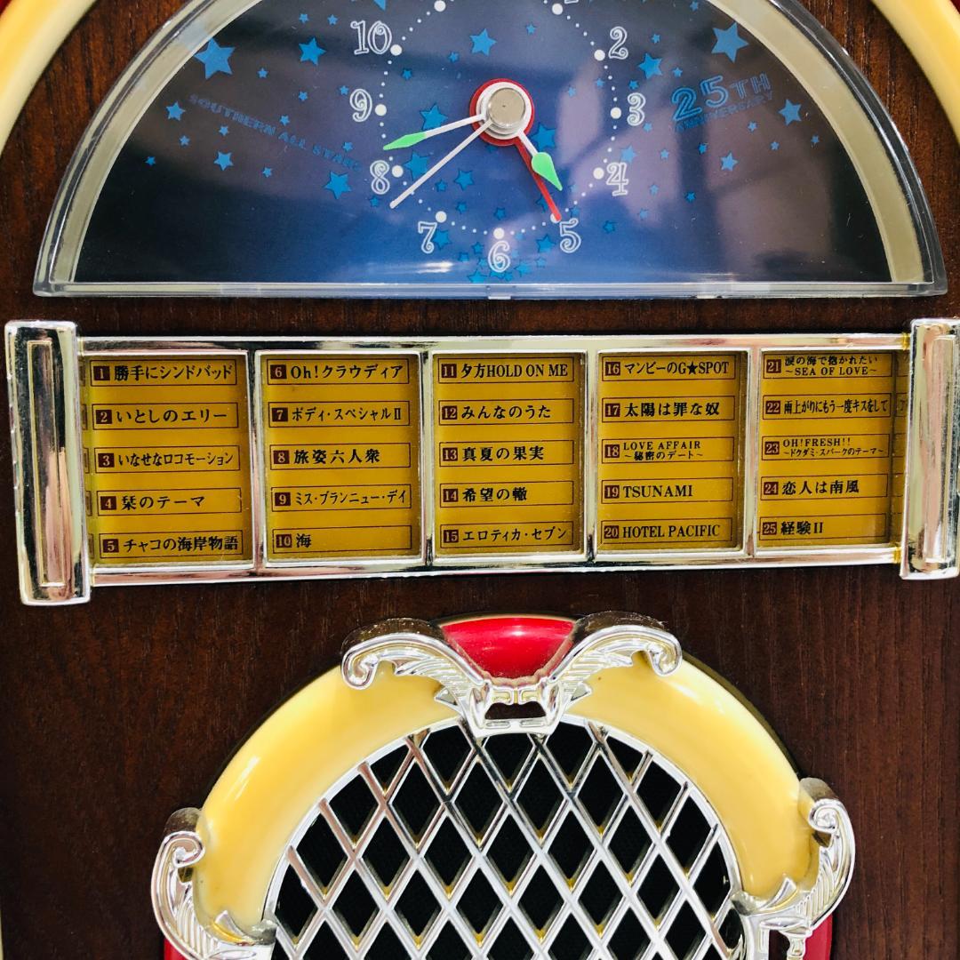 サザンオールスターズ 25周年記念 ジュークボックス 置き時計 m903