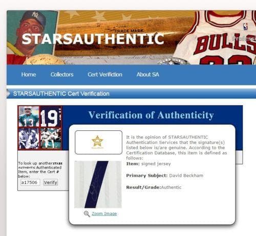 直筆サイン入りユニフォーム デビッド・ベッカム 元イングランド代表 サッカー