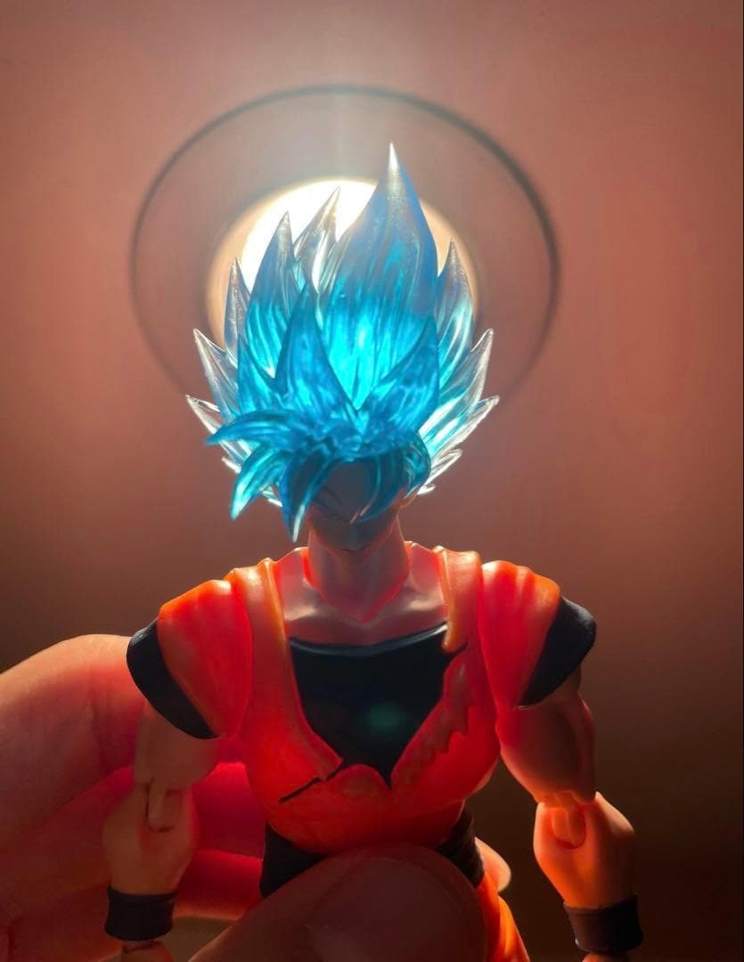 S.H.Figuarts用 孫悟空 スーパーサイヤ人ブルー カスタムヘッドパーツ
