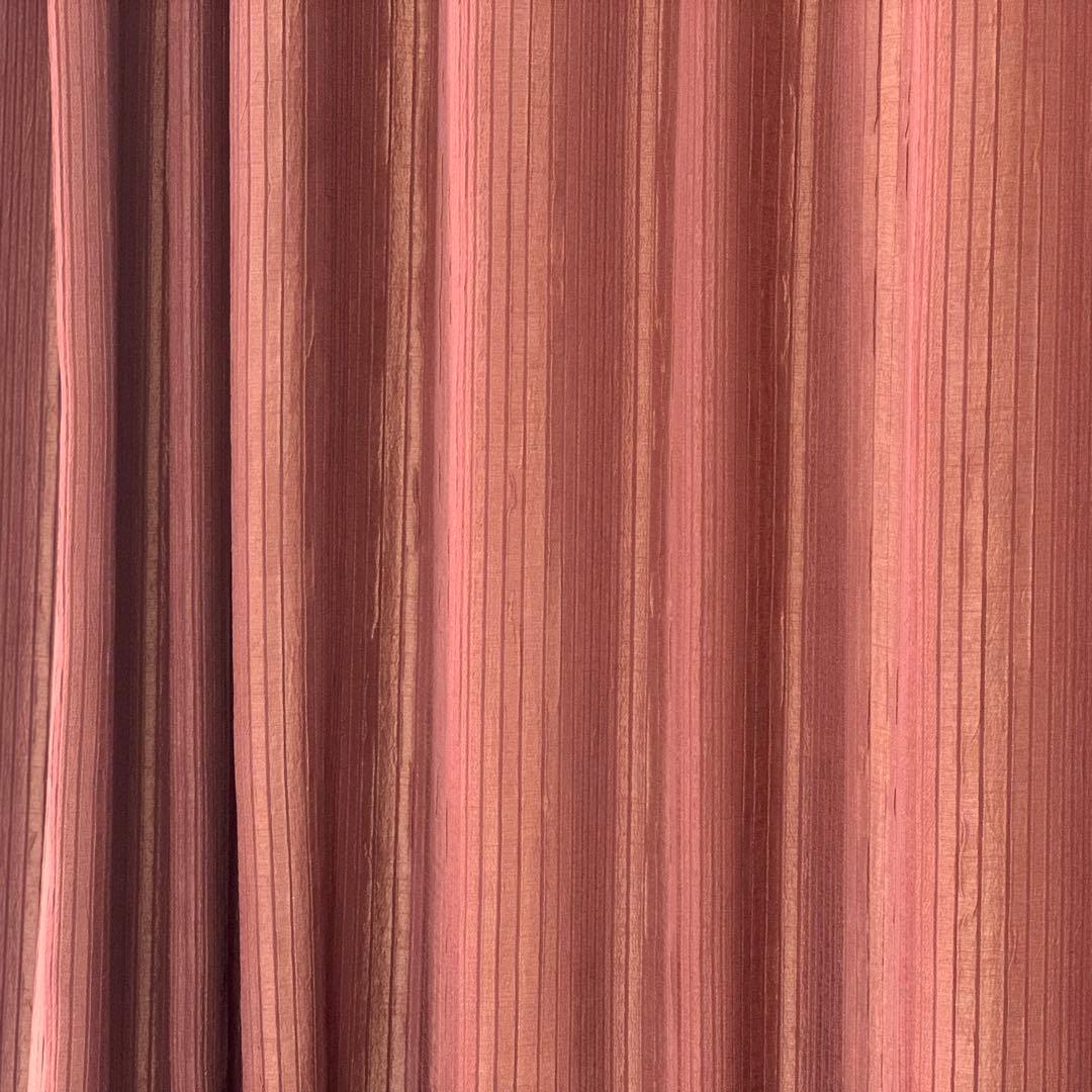 高級ドレープカーテン　エステサロン間仕切り用オーダー　アジアン　エスニック　防炎