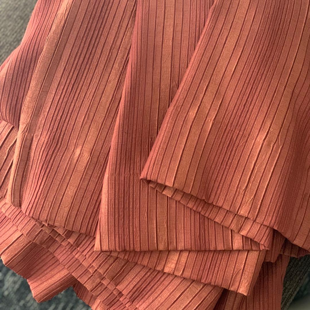 高級ドレープカーテン　エステサロン間仕切り用オーダー　アジアン　エスニック　防炎