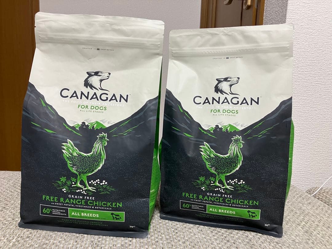 CANAGAN グレインフリー チキンドッグフード 2kg 2袋未開封