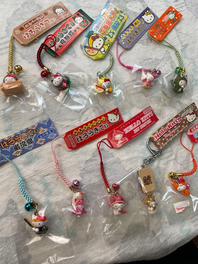 ご当地キティ 限定 根付 ストラップ まとめ売り サンリオ 10個