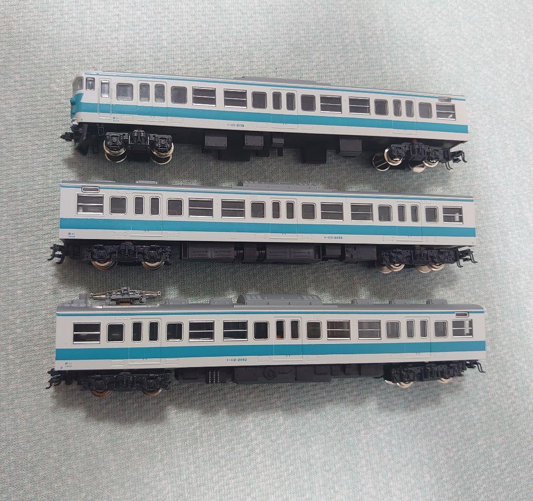 JR 113系 阪和線 阪和快速色 前連結可 3両+オマケ1両