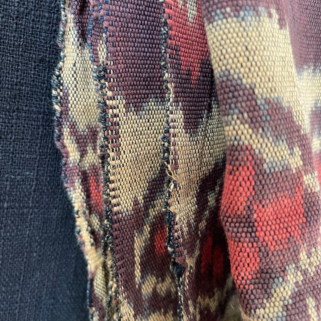 インドネシア　アンティーク　イカット　タペストリー　布