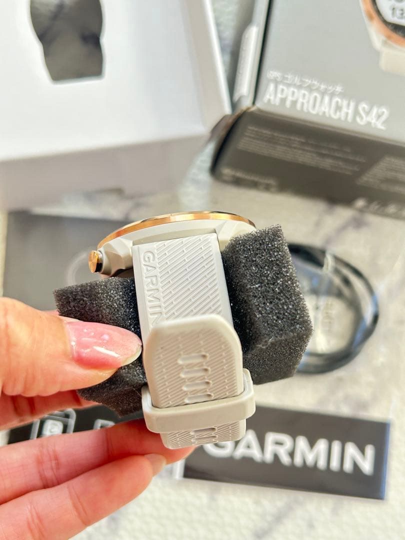 Garmin Approach S42 GPSナビ ホワイト/ゴールド