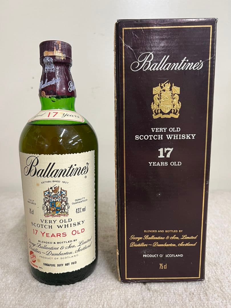 J16★未開栓 BALLANTINE バランタイン 17年 赤青紋章