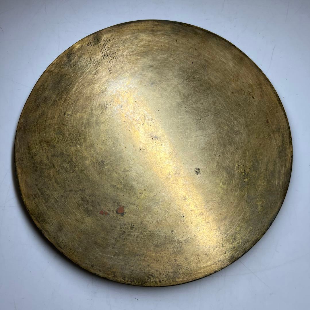 古銅　唐物　古鏡　476g/16.5㎝　東Y8-0210①