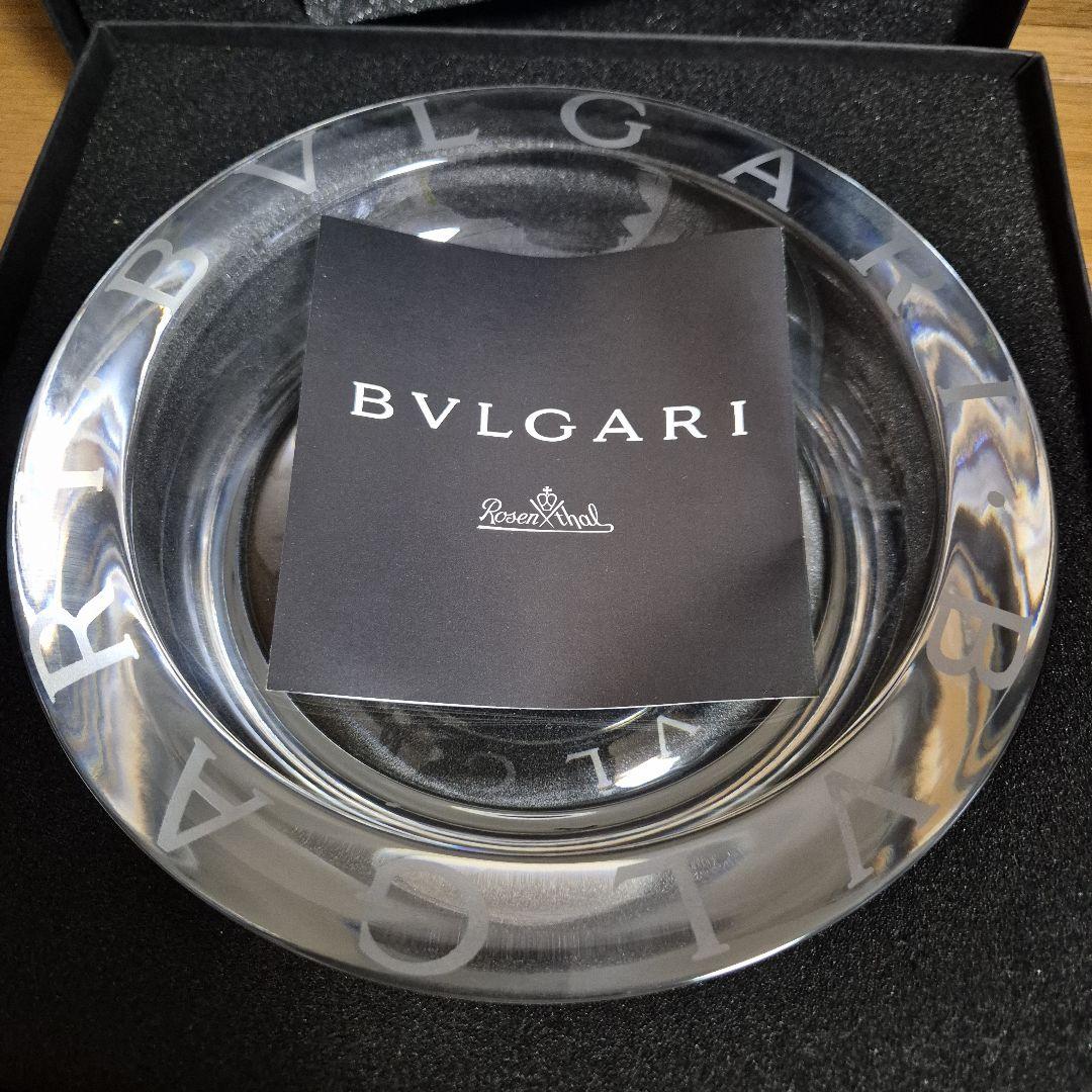BVLGARI クリスタル灰皿 未使用品