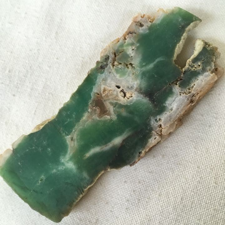 クリソプレーズ 原石 スライス 約49g