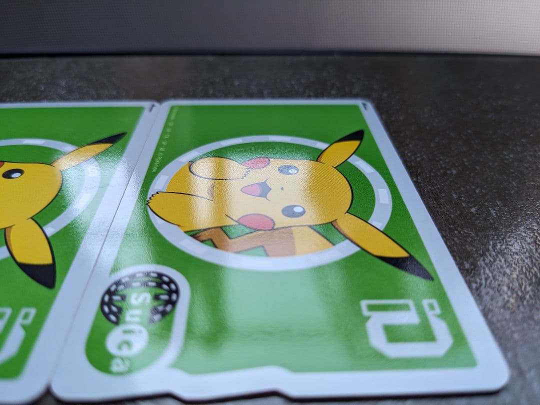 ピカチュウSuica 使用不可　台紙付き