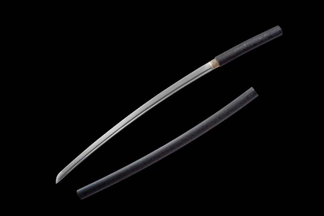 研磨模様鋼居合刃20230520 古兵器 武具　刀装具　日本刀　模造刀 居合刀