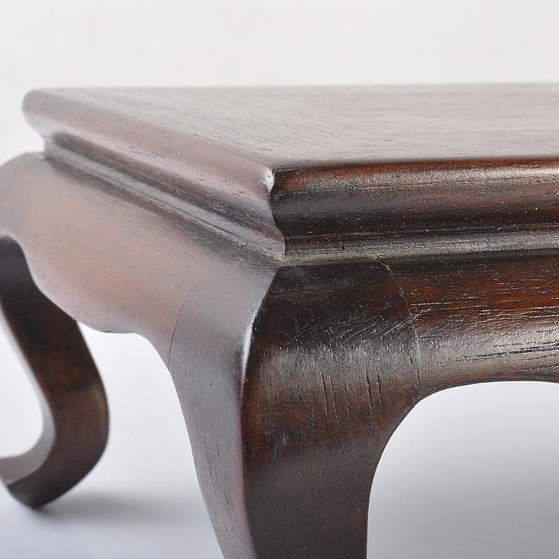 中国　唐木花梨製　平卓　飾台　香炉台　V　R6588E